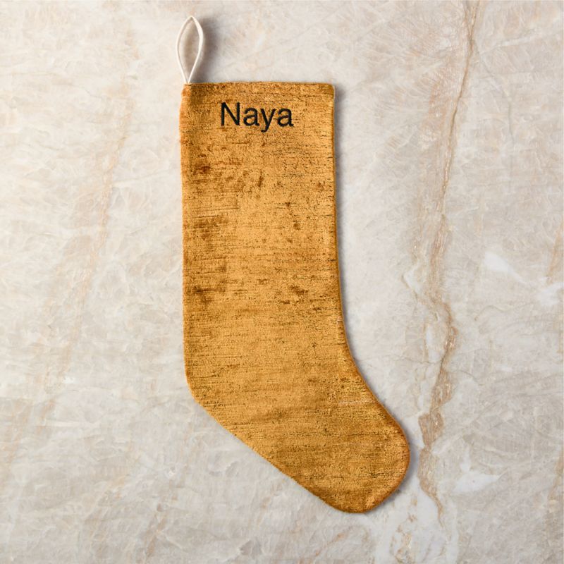 Truette Tapenade Yellow Turkish Silk Christmas Stocking - image 3 of 7