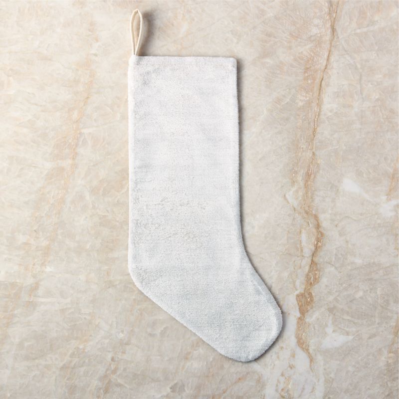 Truette White Turkish Silk Christmas Stocking - image 2 of 7