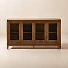 Trace 71" Brass Wire Mesh Credenza