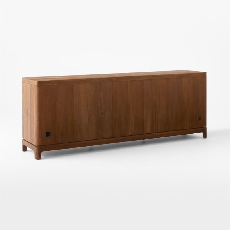 Truman 93" Acacia Color and Glass Door Credenza - image 8 of 10