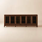 Trace 71" Brass Wire Mesh Credenza