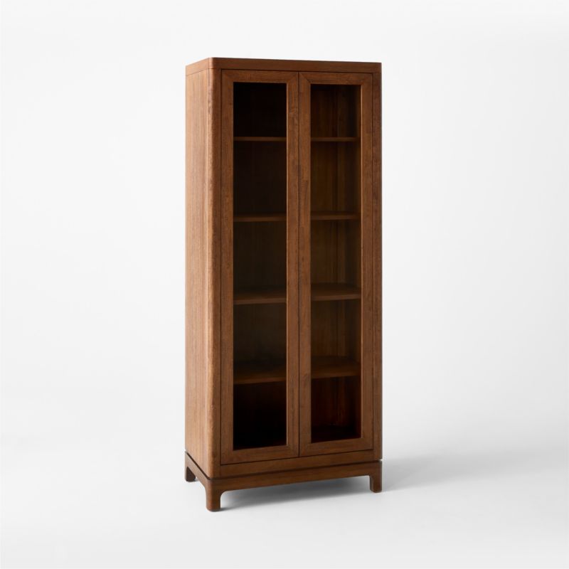 Truman Acacia Wood and Glass Door Tall Cabinet - image 6 of 11