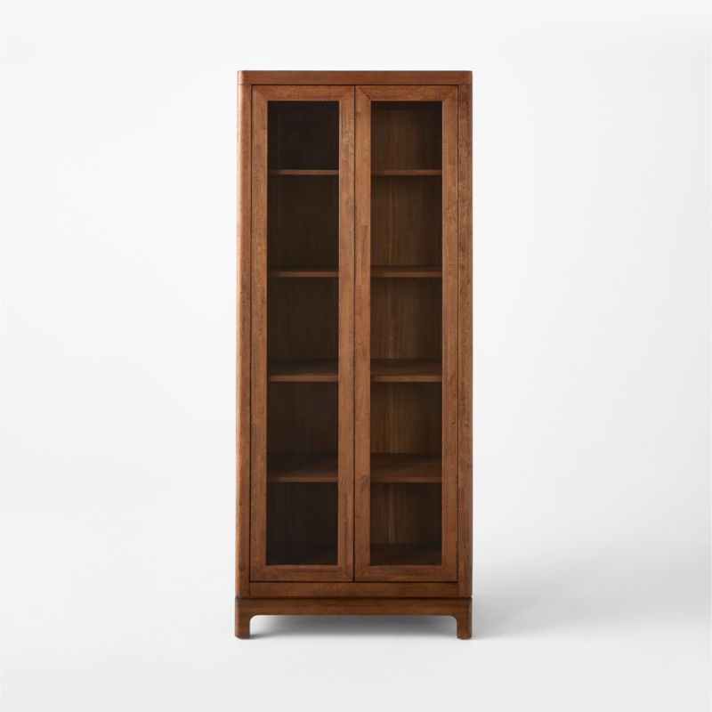 Truman Acacia Wood and Glass Door Tall Cabinet - image 5 of 11