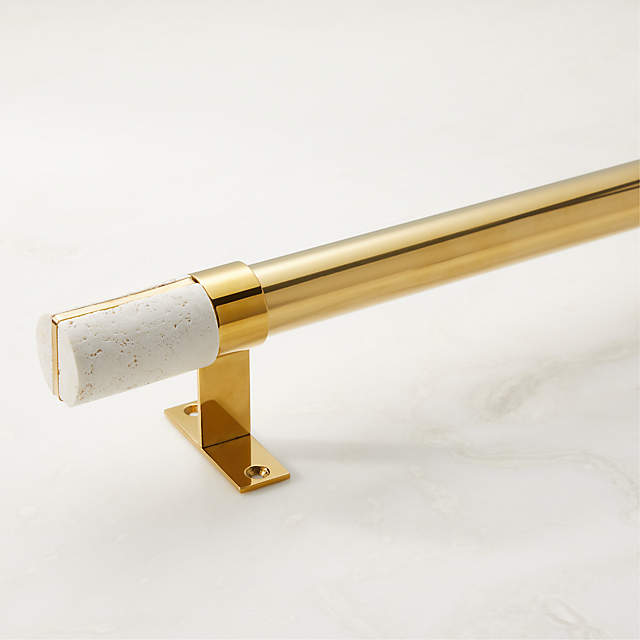 Bend Polished Brass Curtain Tieback