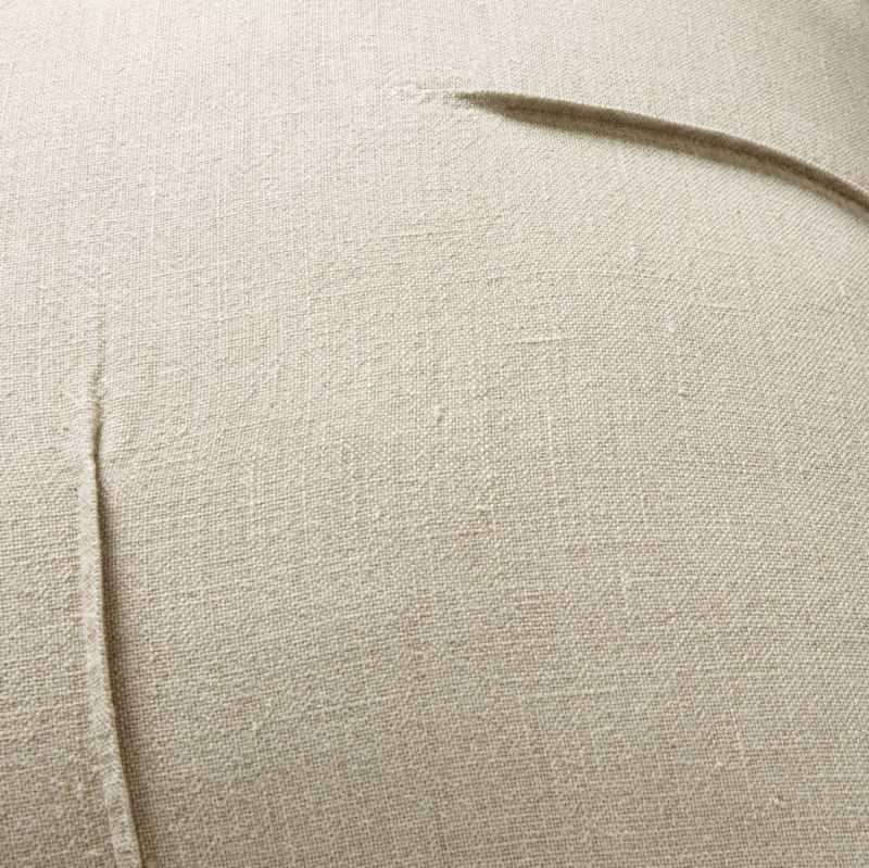 Tuck Natural Linen Throw Pillow with Down-Alternative Insert 26" - image 2 of 5