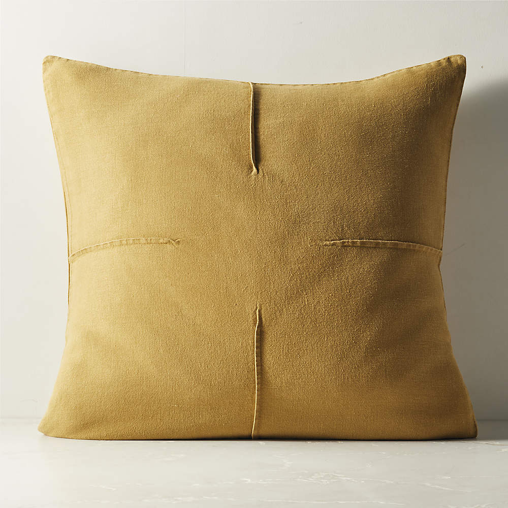 Tuck Natural Linen Throw Pillow 20