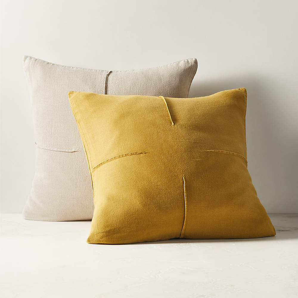 Natural best sale throw pillows