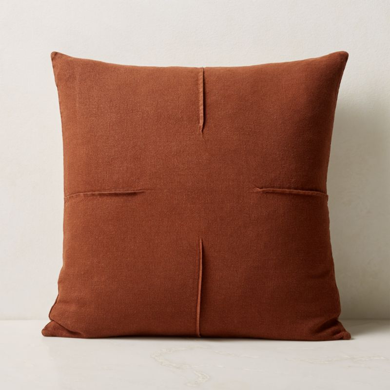 Tuck Natural Linen Throw Pillow 20