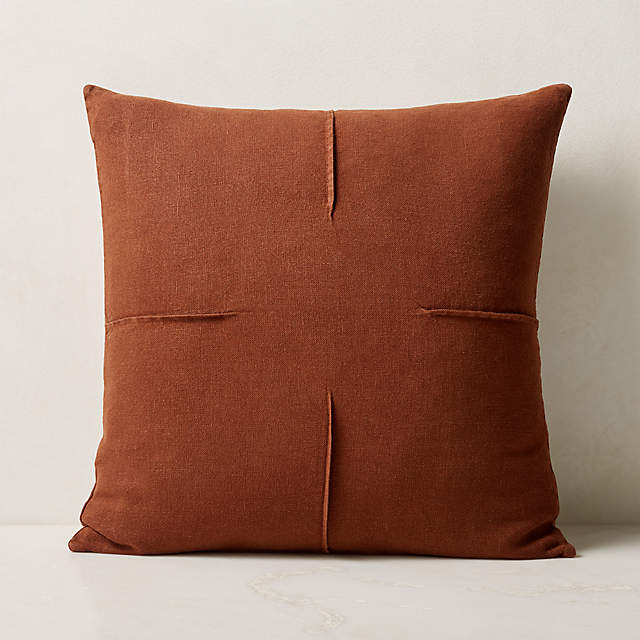 Linen down throw outlet pillows