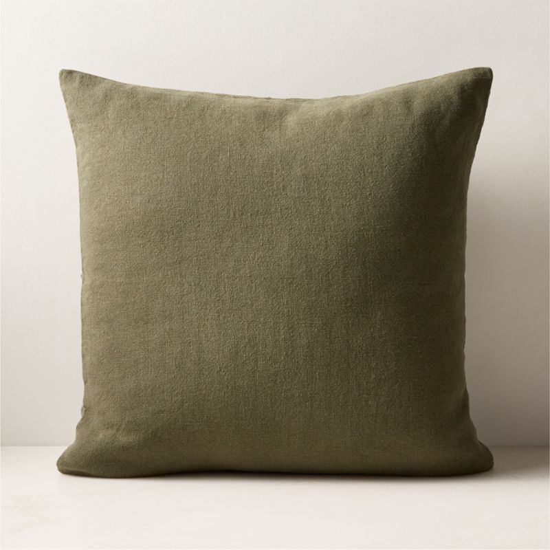 Tuck Natural Linen Throw Pillow 20