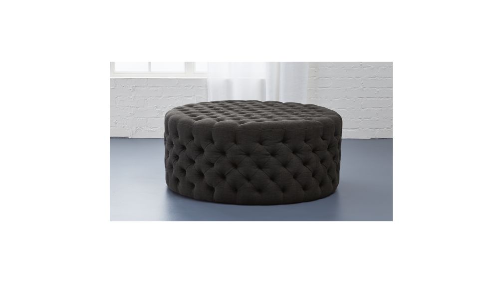 instagram size frame Ottoman  Tufted Reviews    CB2