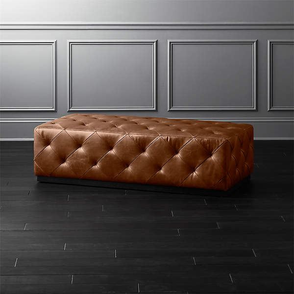 Saddle Leather Tufted Ottoman Reviews, How To Make A Tufted Leather Ottoman