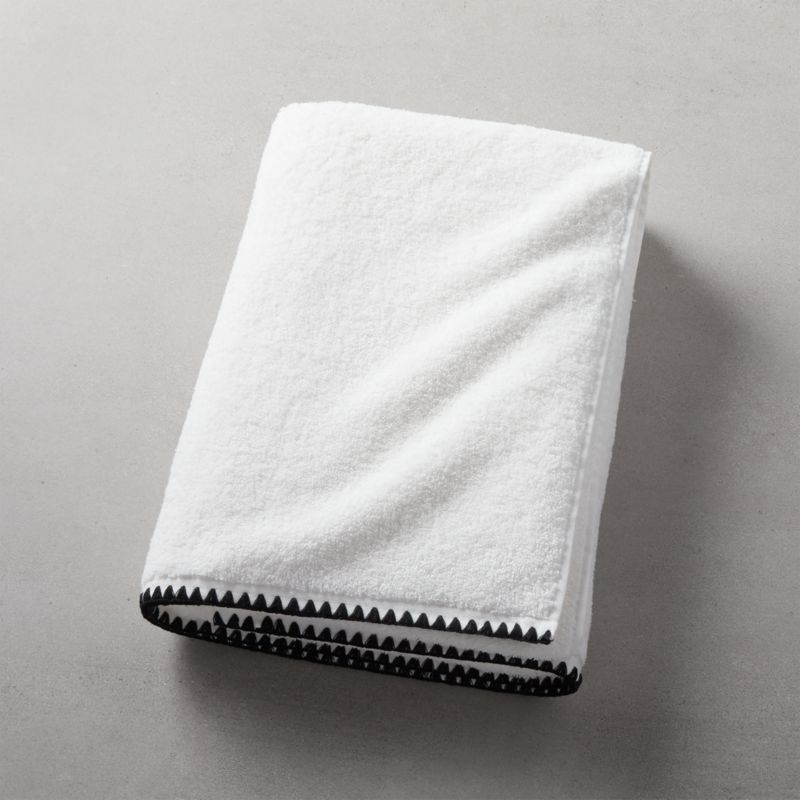 Tuli Black Trim Bath Sheet - image 0 of 6