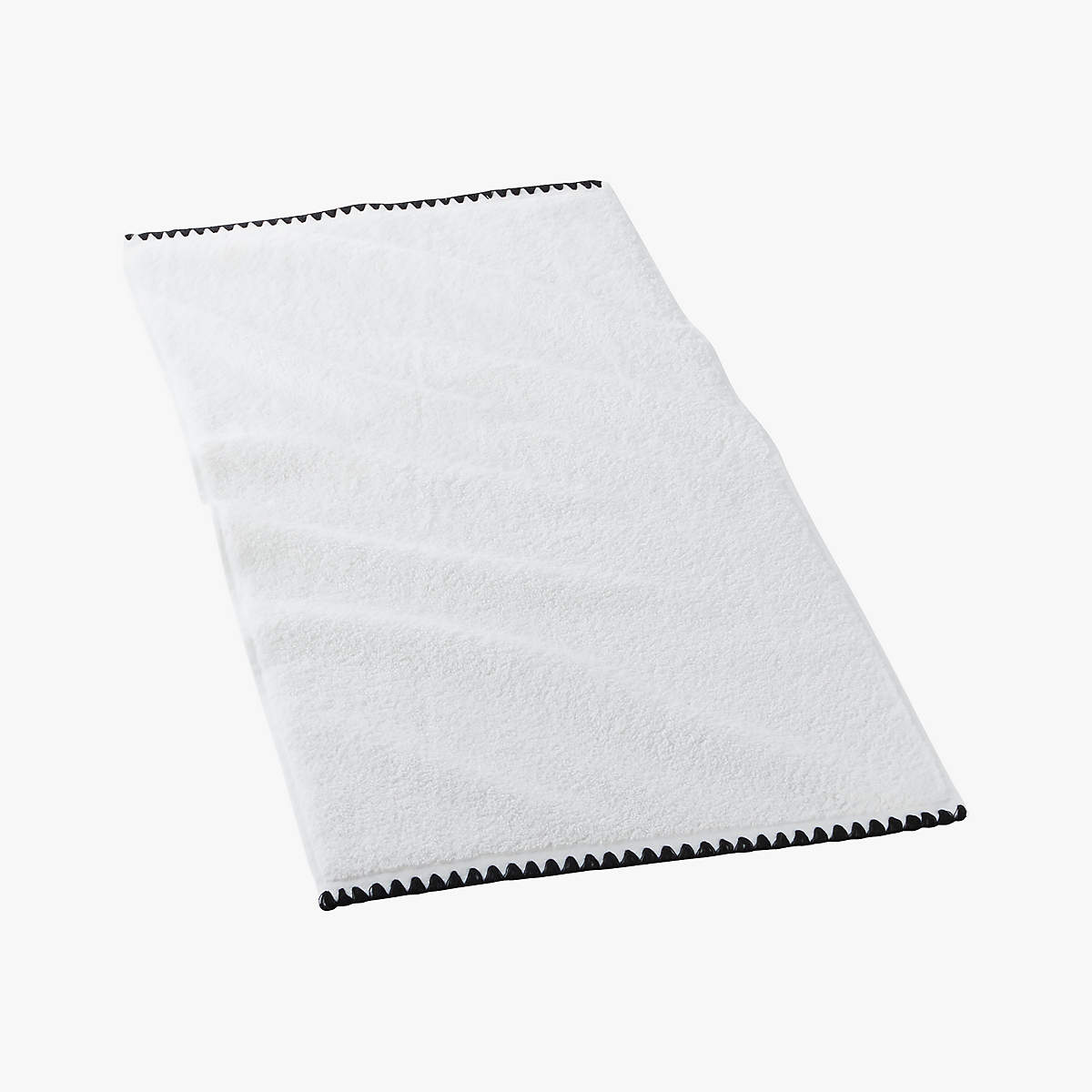 Tuli Black Trim Bath Towel + Reviews | CB2