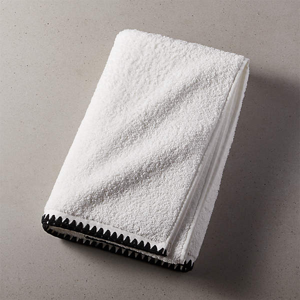 Tuli Black Trim Hand Towel + Reviews