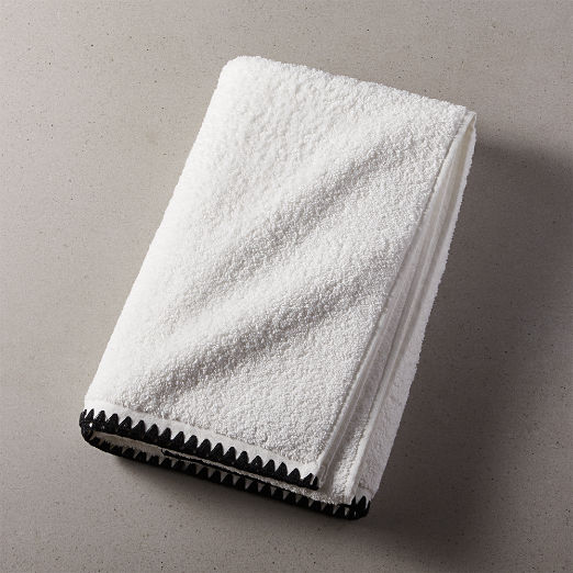 Tuli Black Trim Bath Towel