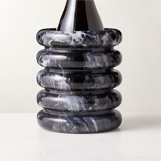 Turk Black Marble Utensil Holder