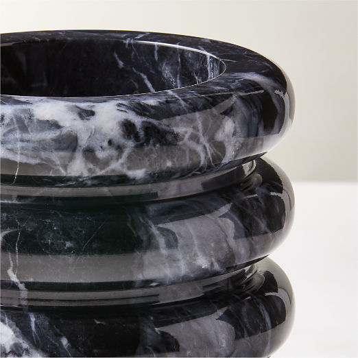 Turk Black Marble Utensil Holder