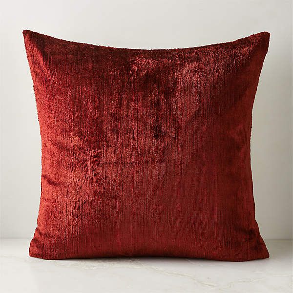 Crimson throw online pillows