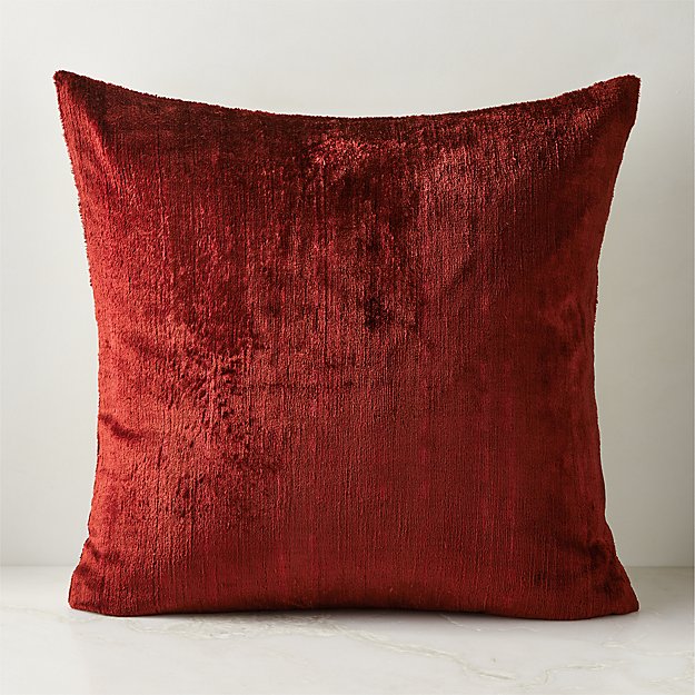 Burnt red outlet throw pillows