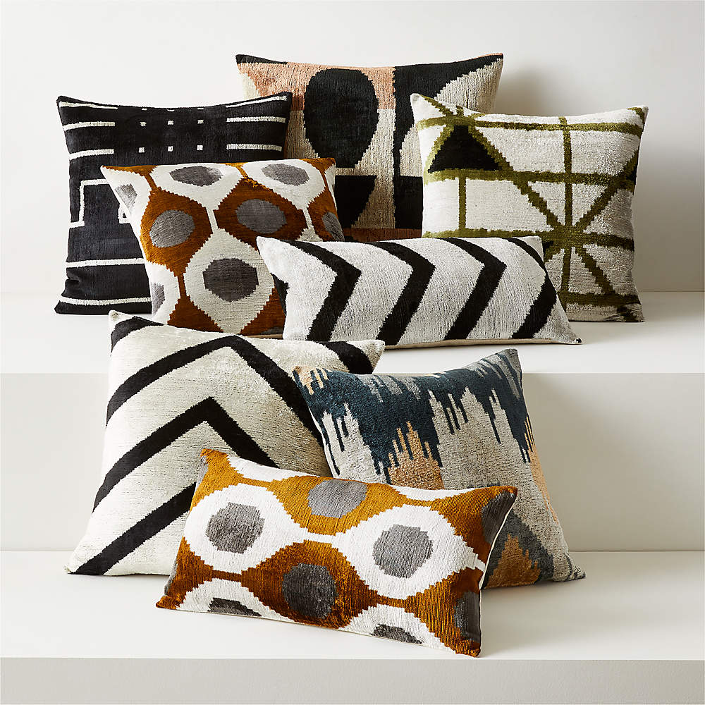 Silk discount throw pillows