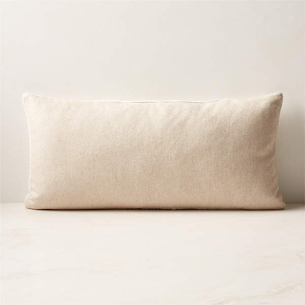 Truette White Turkish Silk Throw Pillow with Feather-Down Insert