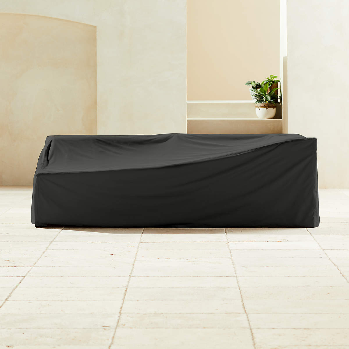 Turn Teak Right Arm Outdoor Patio Daybed Cover CB2