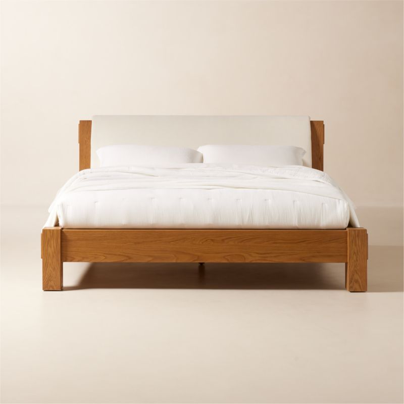 Turnbull Oak Wood King Bed Reviews CB2 Canada   TurnbullOakKBedSHF23