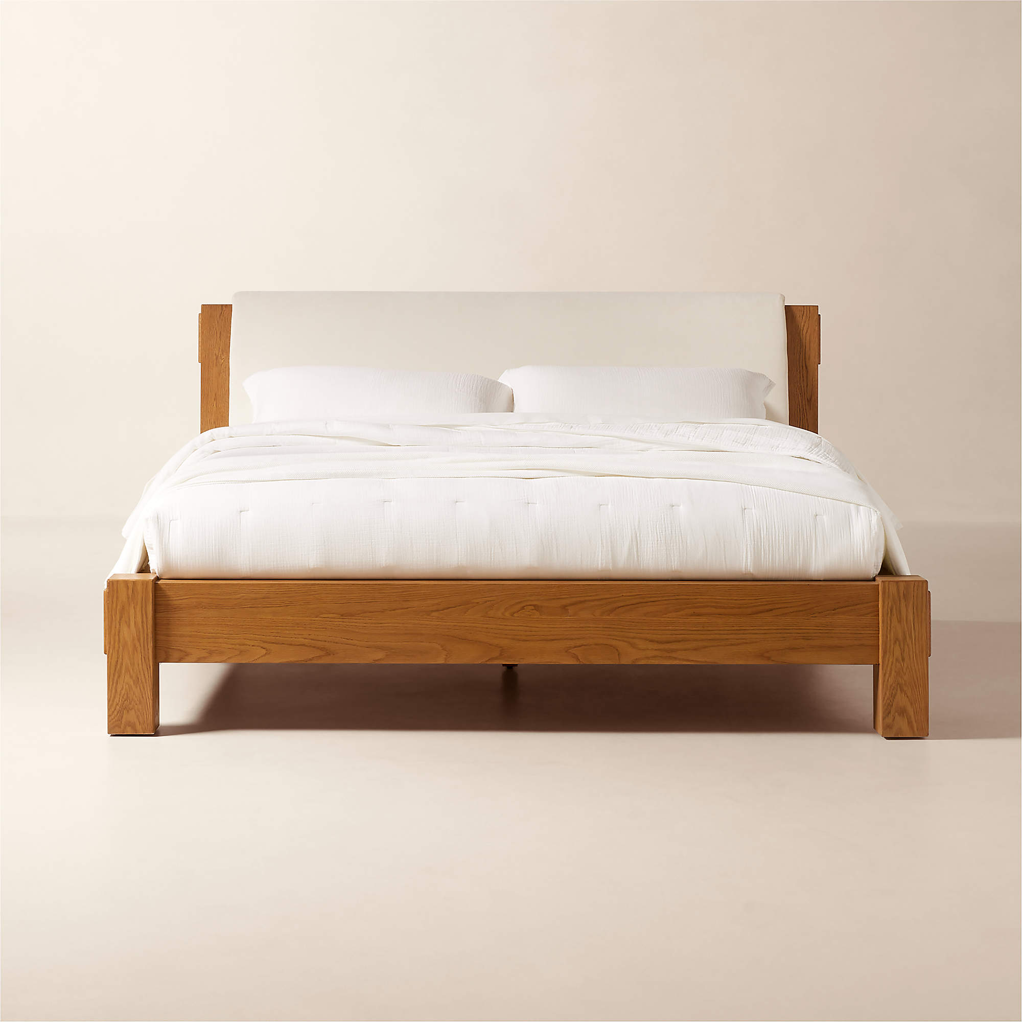 Turnbull Oak Wood King Bed CB2 Canada