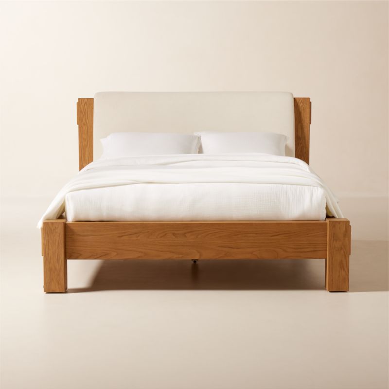 Turnbull Oak Wood Queen Bed - image 0 of 9