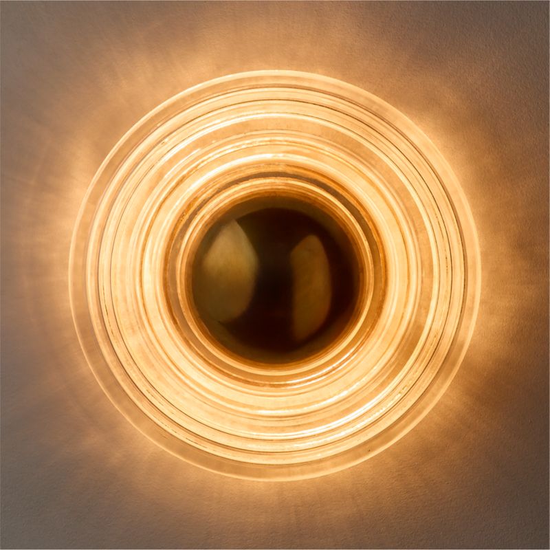 Turno Cast Glass Wall Sconce/ Flush Mount Set of 2 - image 3 of 7