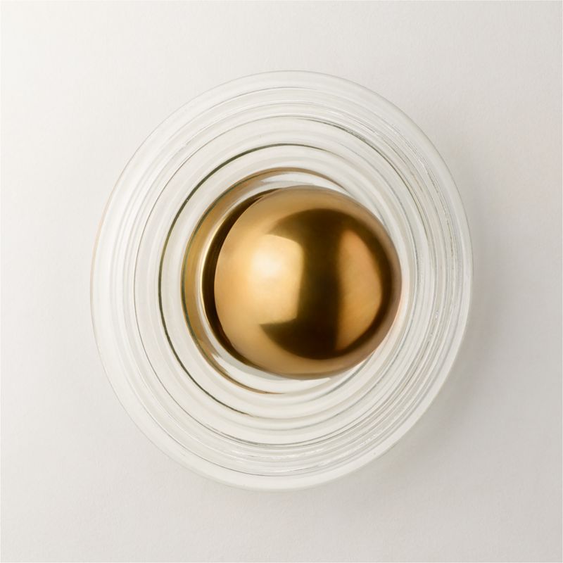 Turno Cast Glass Wall Sconce/ Flush Mount Set of 2 - image 4 of 7