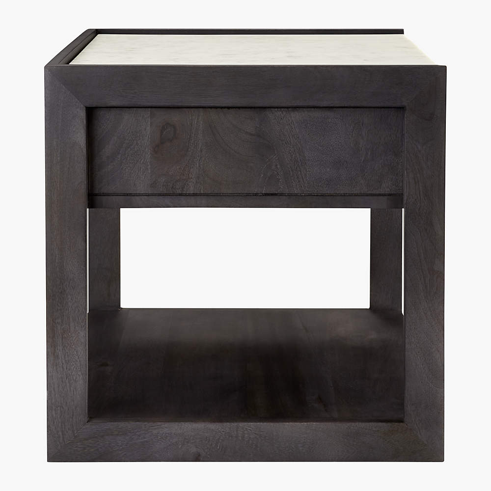 Cb2 tux marble on sale top nightstand