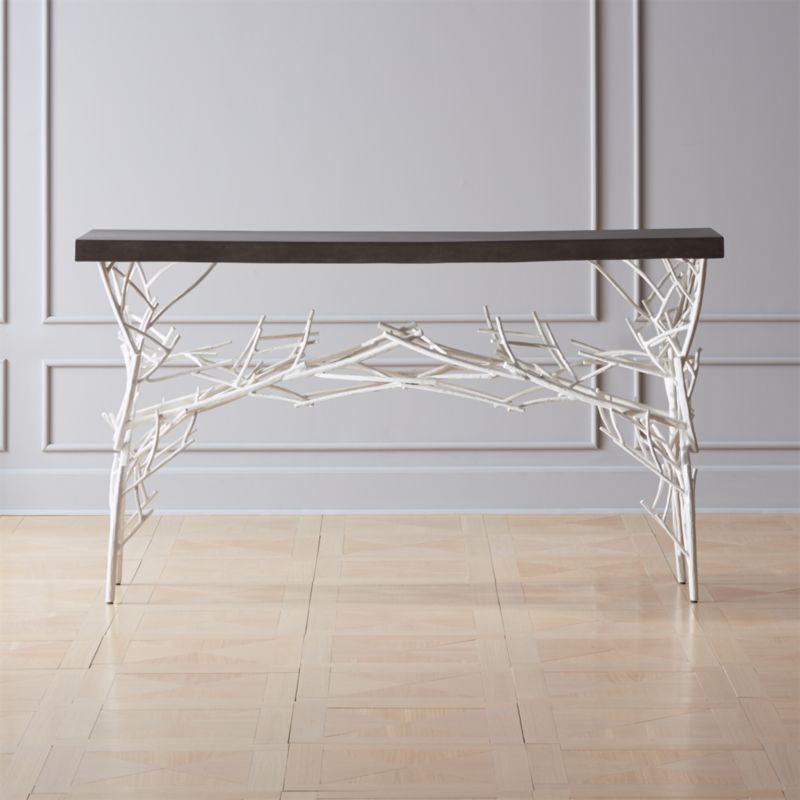 Cement Furniture Cb2 Twig Console Table