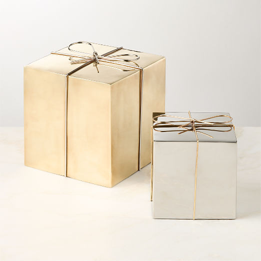 Two-Tone Present 7" Aged Brass