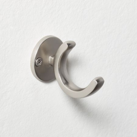 U Hook Brushed Nickel Cb2