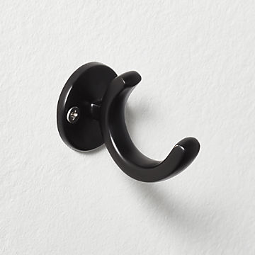 black decorative hooks