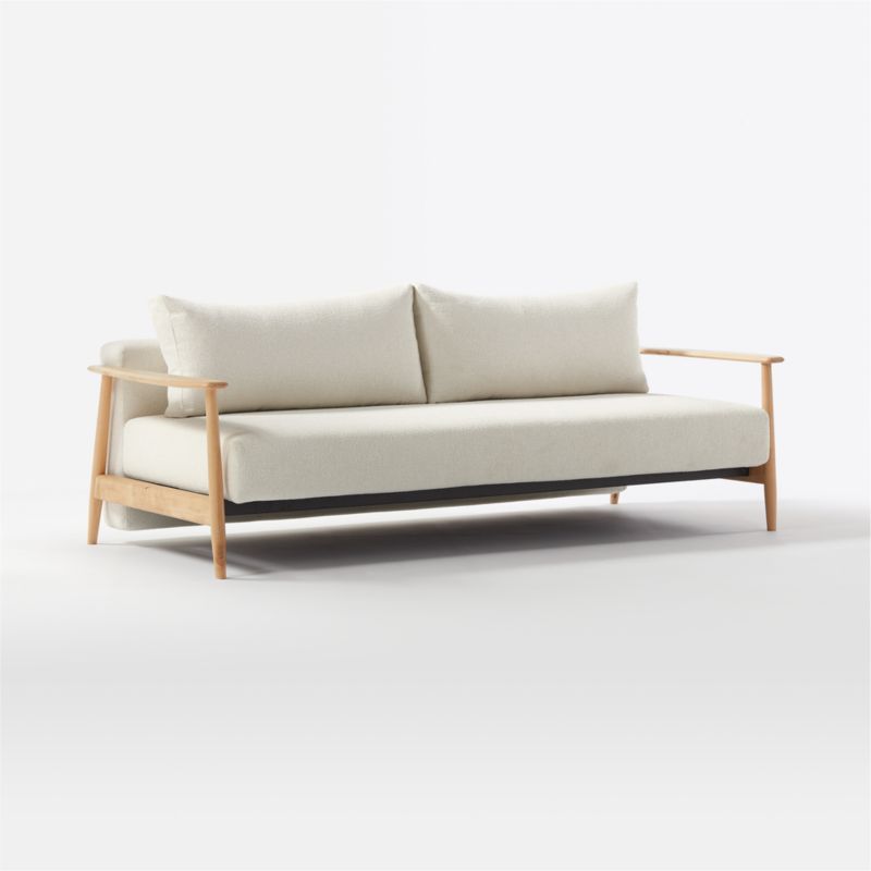 Una 84" Ivory Boucle Sleeper Sofa - image 3 of 8