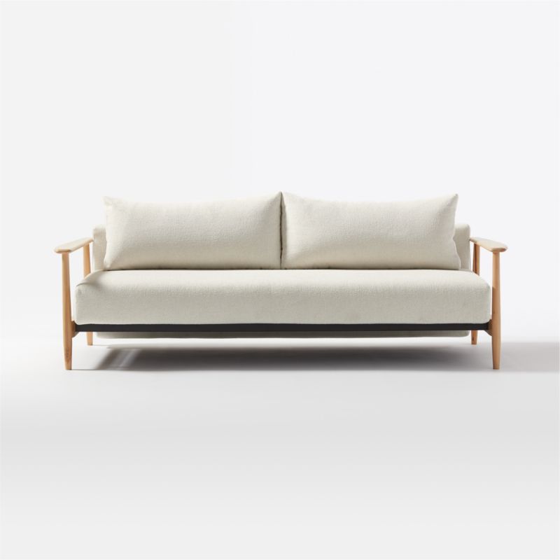 Una 84" Ivory Boucle Sleeper Sofa - image 2 of 8