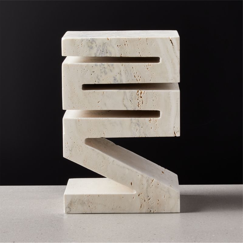 Unfold Travertine Sculpture - image 1 of 6