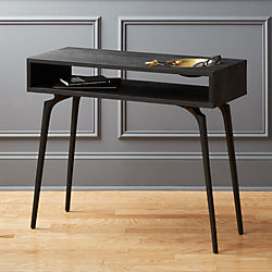 Modern Console Tables Cb2 Unwind Black Console Table