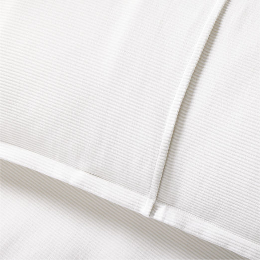 Valencea Organic Cotton White Standard Pillow Shams Set of 2