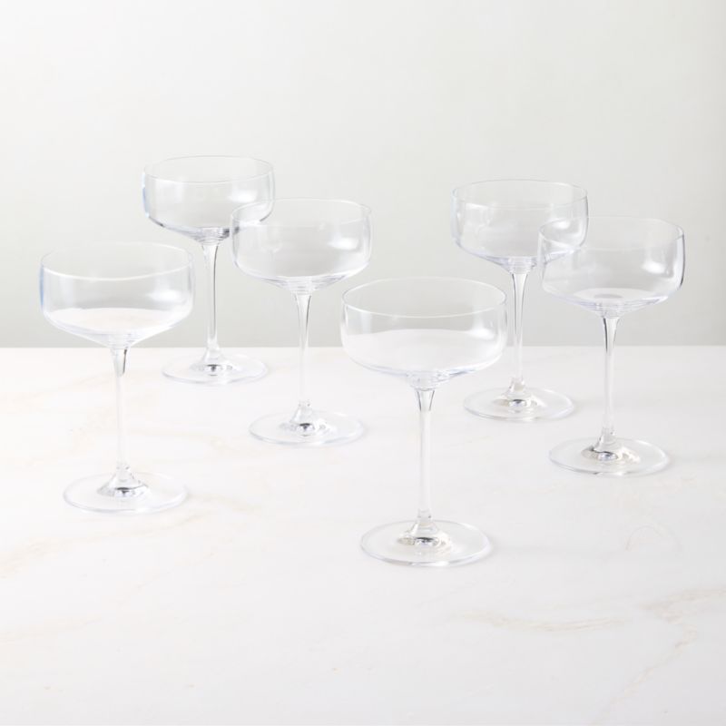 Valentina Coupe Glasses Set of 6 - image 2 of 4