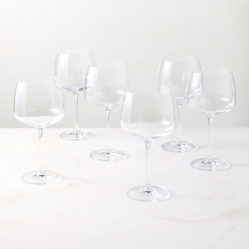 Valentina Red Wine Glasses Set of 6 - image 3 of 5