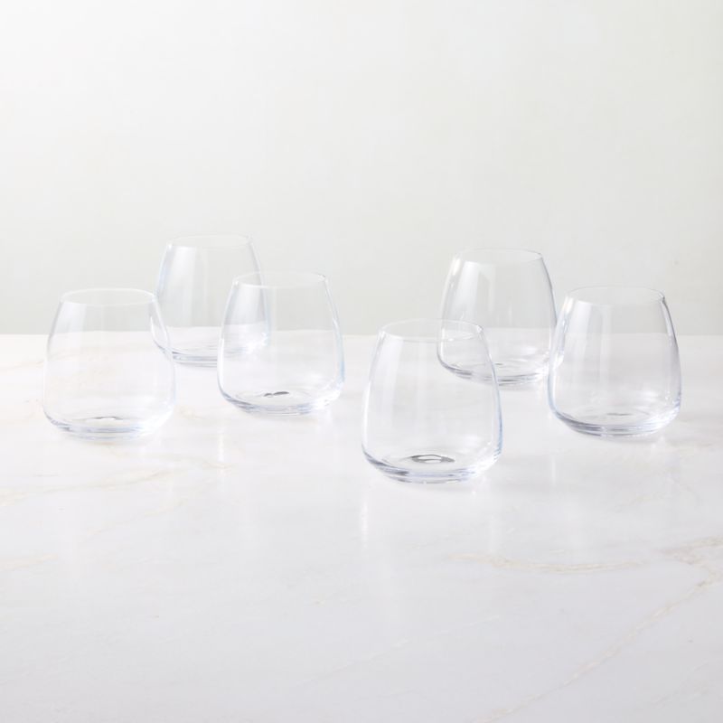 Valentina Stemless Wine Glasses Set of 6 - image 2 of 3
