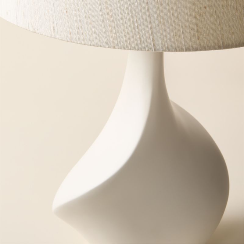 Valis White Resin Table Lamp - image 3 of 5