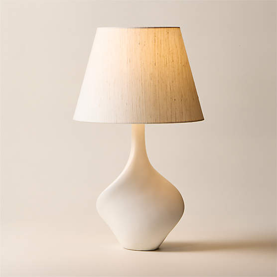 Valis White Resin Table Lamp
