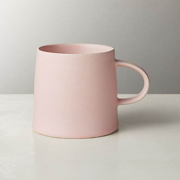 Valley Matte Pink Mug Reviews Cb2