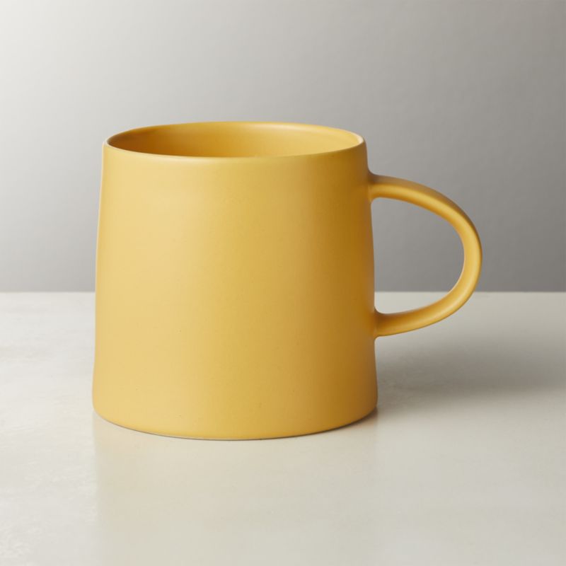 Valley Matte Yellow Mug + Reviews | CB2