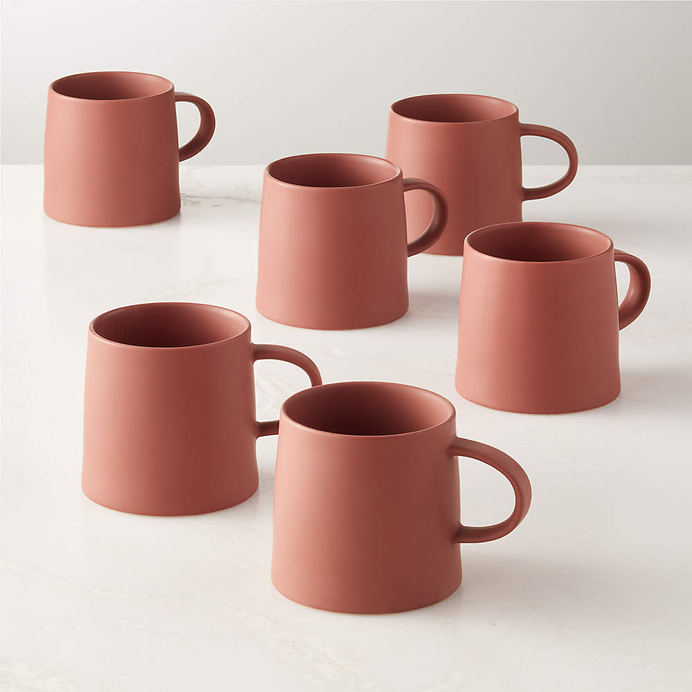 Valley Sequoia Red Coffee Mug Set of 6 + Reviews